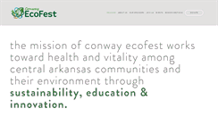 Desktop Screenshot of conwayecofest.com