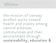 Tablet Screenshot of conwayecofest.com